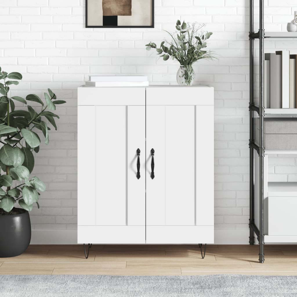 vidaXL Sideboard Hochglanz-Weiß 69,5x34x90 cm Holzwerkstoff
