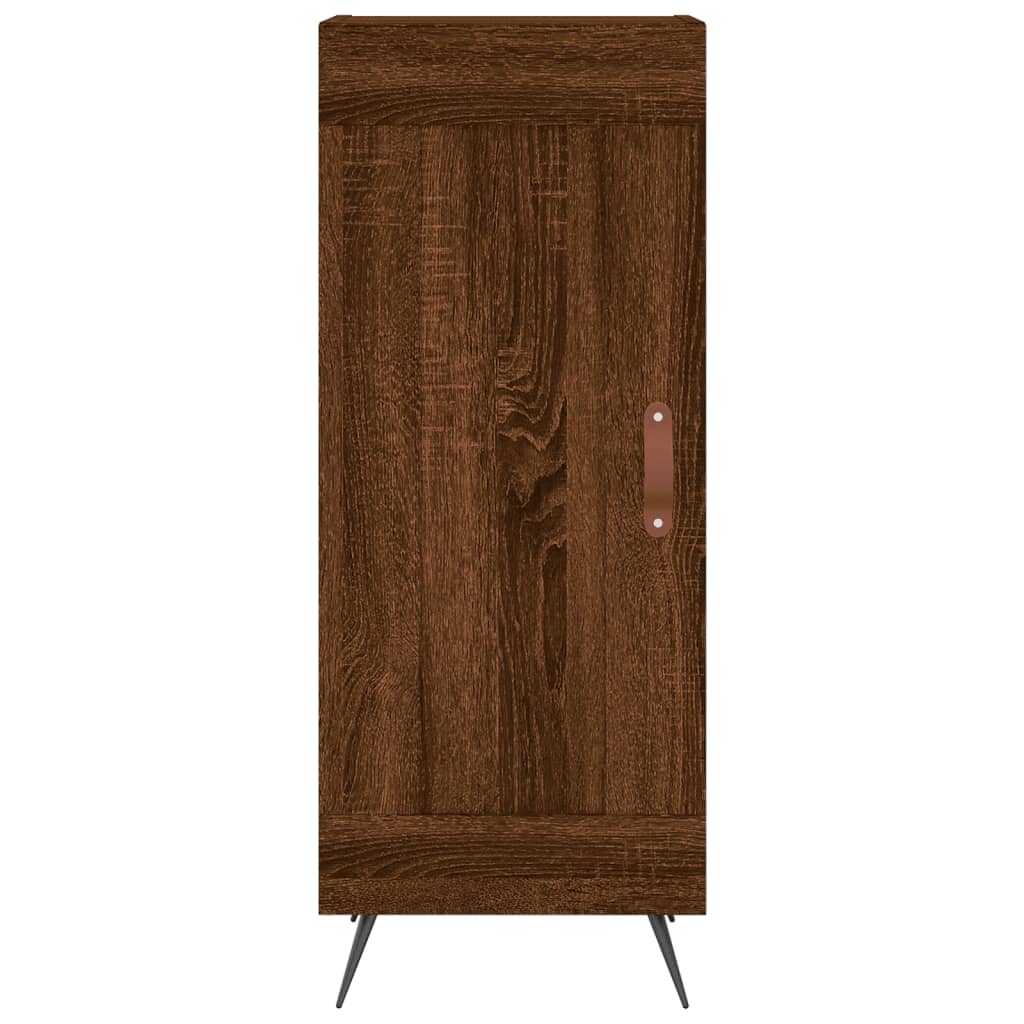 vidaXL Sideboard Braun Eichen-Optik 34,5x34x90 cm Holzwerkstoff