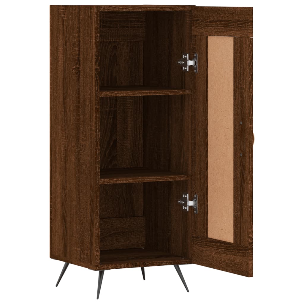 vidaXL Sideboard Braun Eichen-Optik 34,5x34x90 cm Holzwerkstoff