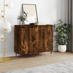 vidaXL Sideboards 2 Stk. Räuchereiche 40x35x70 cm Holzwerkstoff