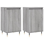 vidaXL Sideboards 2 Stk. Grau Sonoma 40x35x70 cm Holzwerkstoff