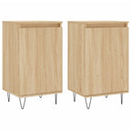 vidaXL Sideboards 2 Stk. Sonoma-Eiche 40x35x70 cm Holzwerkstoff