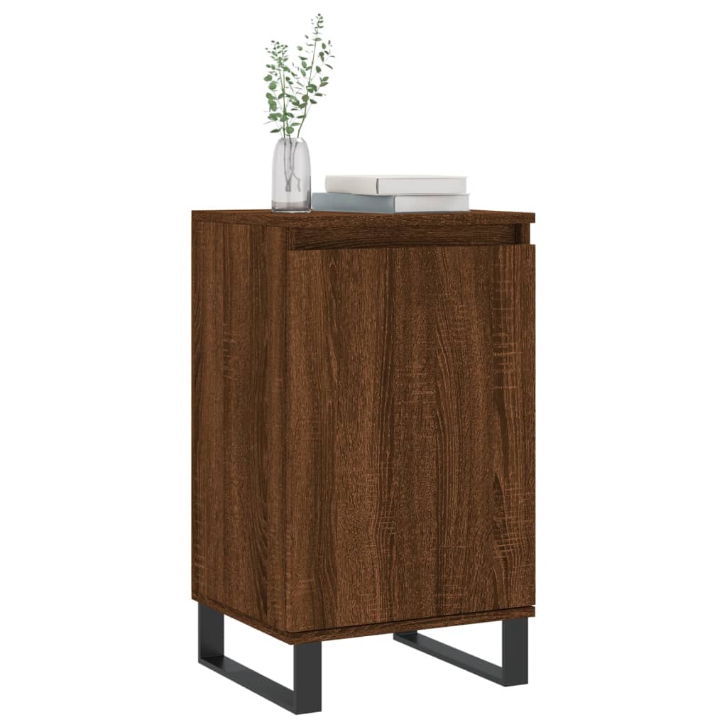 vidaXL Sideboards 2 Stk. Braun Eichen-Optik 40x35x70 cm Holzwerkstoff