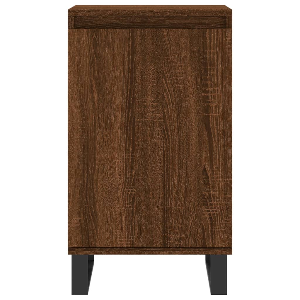 vidaXL Sideboards 2 Stk. Braun Eichen-Optik 40x35x70 cm Holzwerkstoff