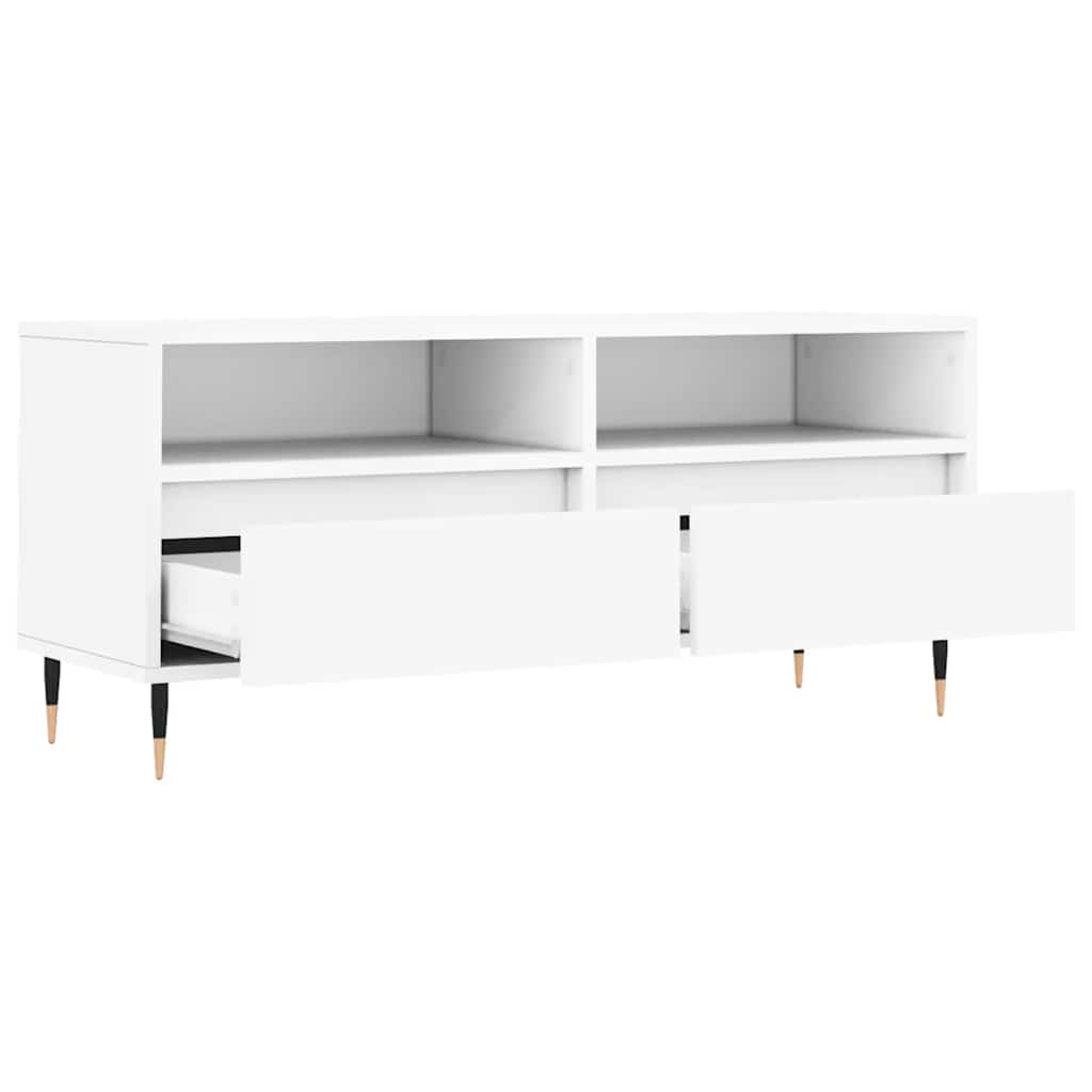 vidaXL TV-Schrank Weiß 100x34,5x44,5 cm Holzwerkstoff