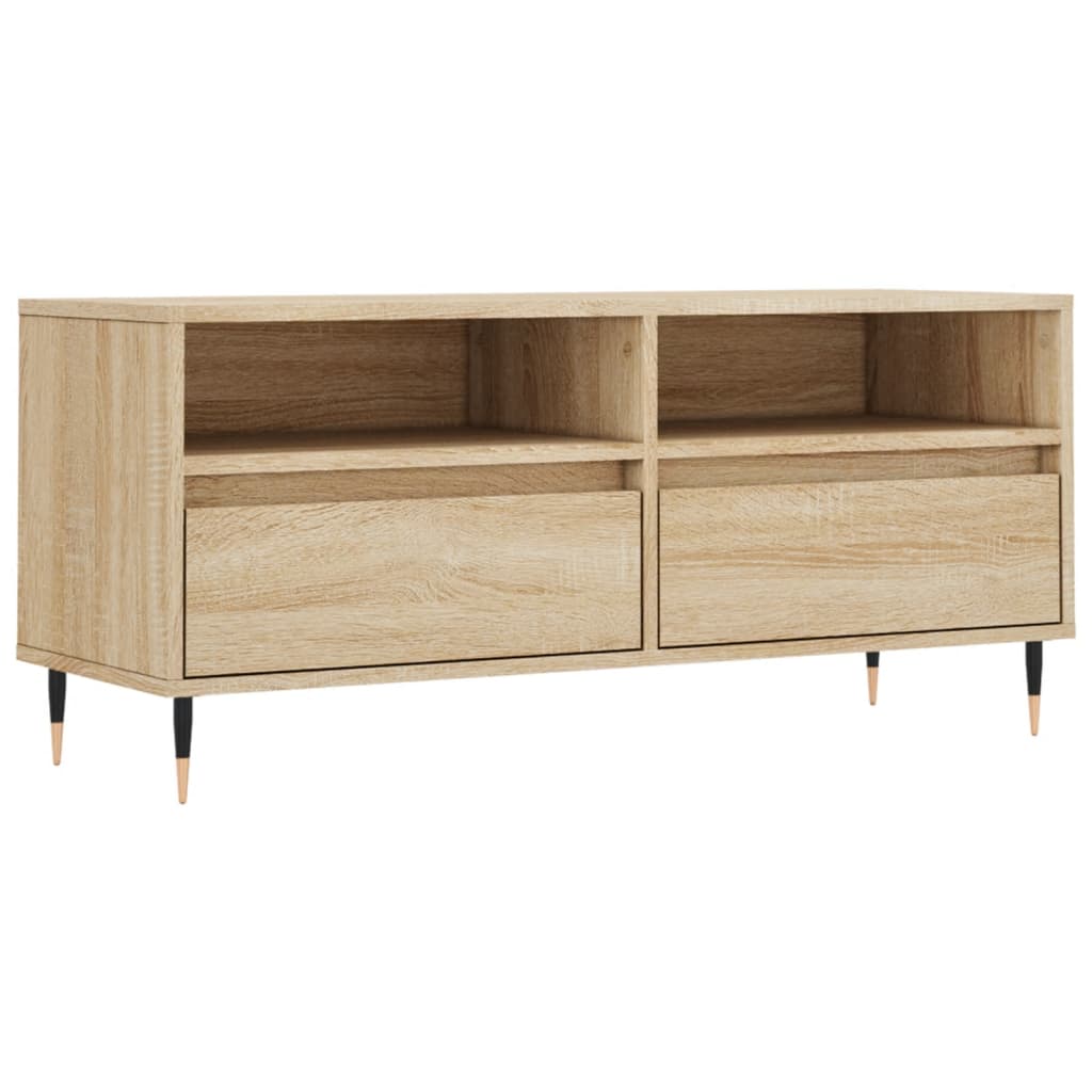 vidaXL TV-Schrank Sonoma-Eiche 100x34,5x44,5 cm Holzwerkstoff