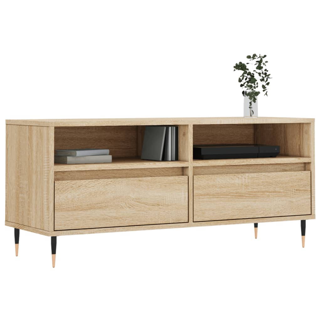 vidaXL TV-Schrank Sonoma-Eiche 100x34,5x44,5 cm Holzwerkstoff