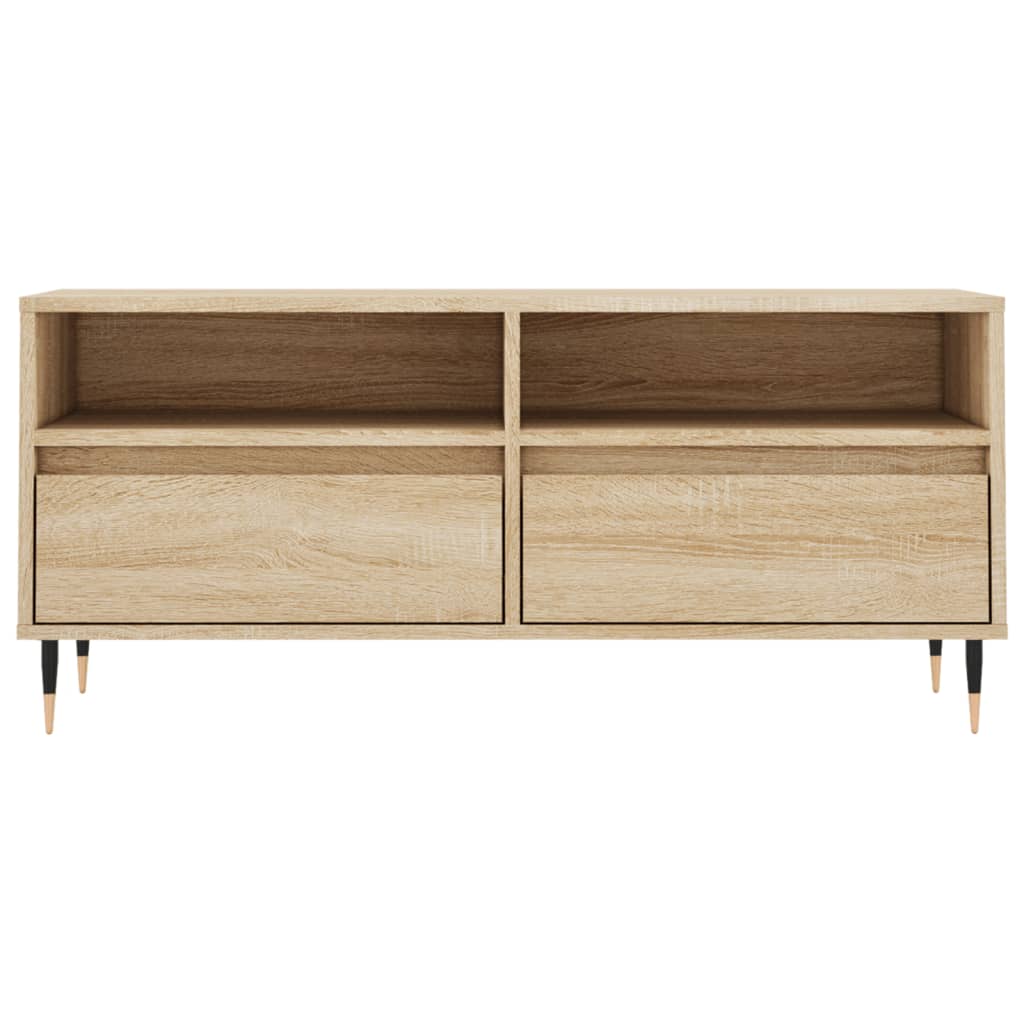 vidaXL TV-Schrank Sonoma-Eiche 100x34,5x44,5 cm Holzwerkstoff