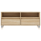 vidaXL TV-Schrank Sonoma-Eiche 100x34,5x44,5 cm Holzwerkstoff