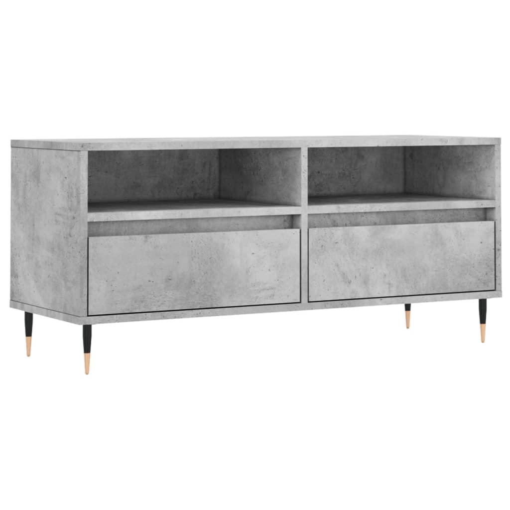 vidaXL TV-Schrank Betongrau 100x34,5x44,5 cm Holzwerkstoff