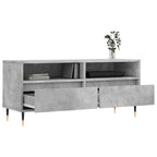 vidaXL TV-Schrank Betongrau 100x34,5x44,5 cm Holzwerkstoff