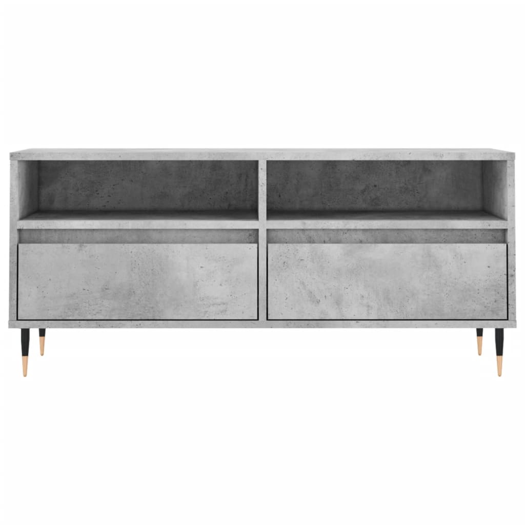 vidaXL TV-Schrank Betongrau 100x34,5x44,5 cm Holzwerkstoff