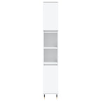 vidaXL Badschrank Weiß 30x30x190 cm Holzwerkstoff
