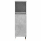 vidaXL Badschrank Betongrau 30x30x100 cm Holzwerkstoff
