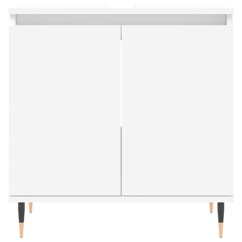 vidaXL Badezimmerschrank Weiß 58x33x60 cm Holzwerkstoff