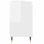 vidaXL Badschrank Hochglanz-Weiß 58x33x60 cm Holzwerkstoff