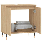 vidaXL Badschrank Sonoma-Eiche 58x33x60 cm Holzwerkstoff