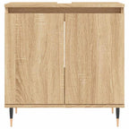 vidaXL Badschrank Sonoma-Eiche 58x33x60 cm Holzwerkstoff