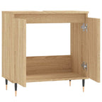 vidaXL Badschrank Sonoma-Eiche 58x33x60 cm Holzwerkstoff