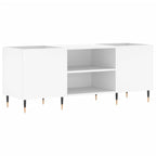 vidaXL Plattenschrank Weiß 121x38x48 cm Holzwerkstoff