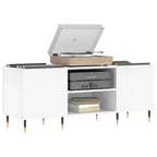 vidaXL Plattenschrank Weiß 121x38x48 cm Holzwerkstoff