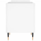 vidaXL Plattenschrank Weiß 121x38x48 cm Holzwerkstoff