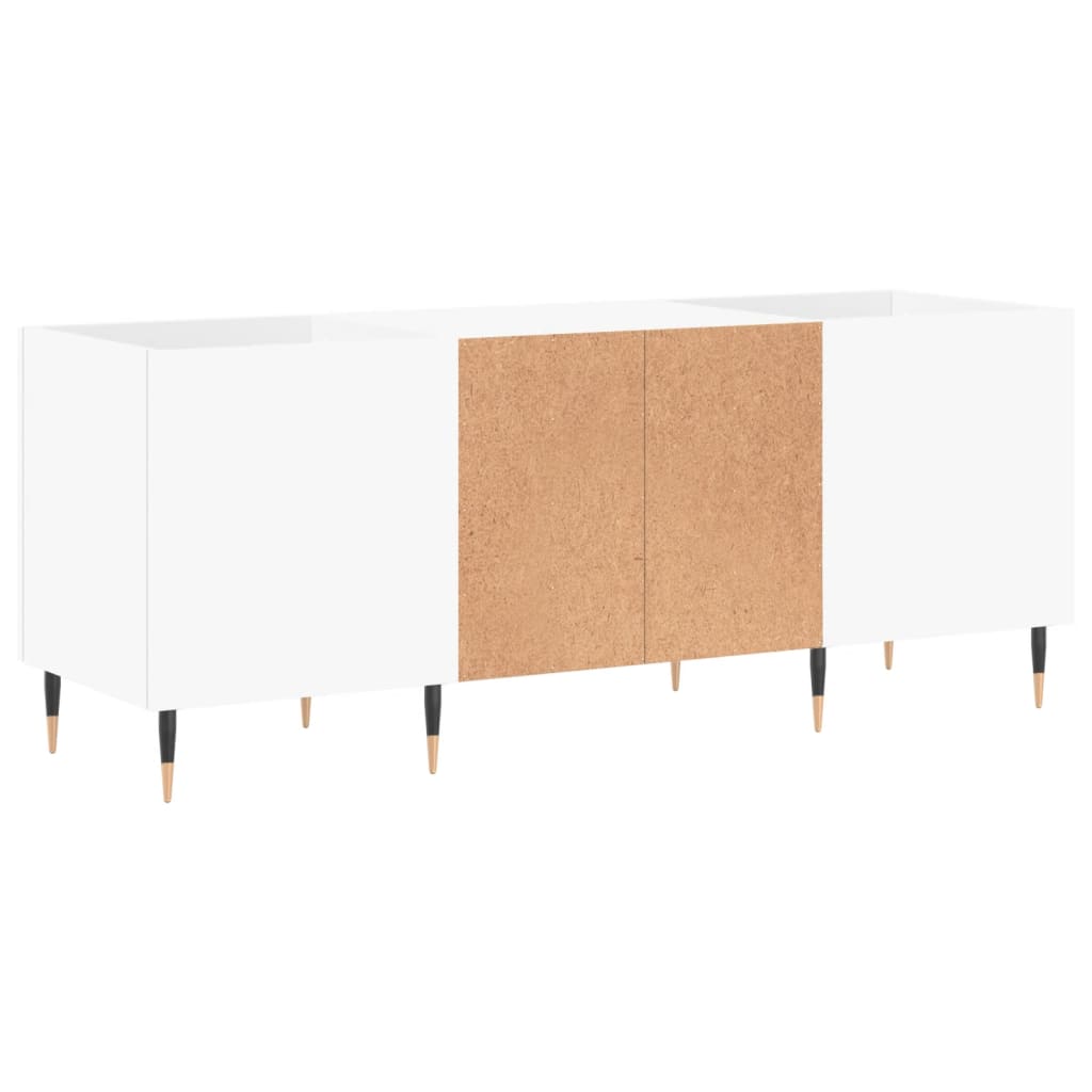 vidaXL Plattenschrank Weiß 121x38x48 cm Holzwerkstoff