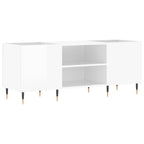 vidaXL Plattenschrank Hochglanz-Weiß 121x38x48 cm Holzwerkstoff