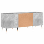 vidaXL Plattenschrank Betongrau 121x38x48 cm Holzwerkstoff