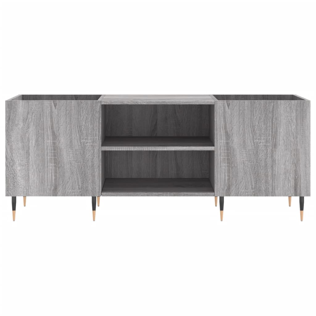 vidaXL Plattenschrank Grau Sonoma 121x38x48 cm Holzwerkstoff