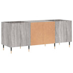 vidaXL Plattenschrank Grau Sonoma 121x38x48 cm Holzwerkstoff