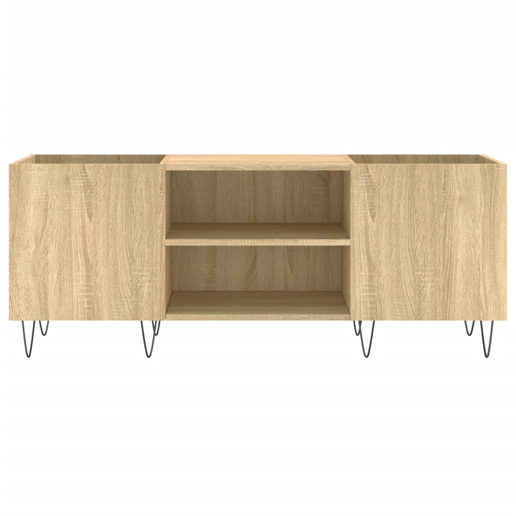 vidaXL Plattenschrank Sonoma-Eiche 121x38x48 cm Holzwerkstoff
