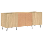 vidaXL Plattenschrank Sonoma-Eiche 121x38x48 cm Holzwerkstoff