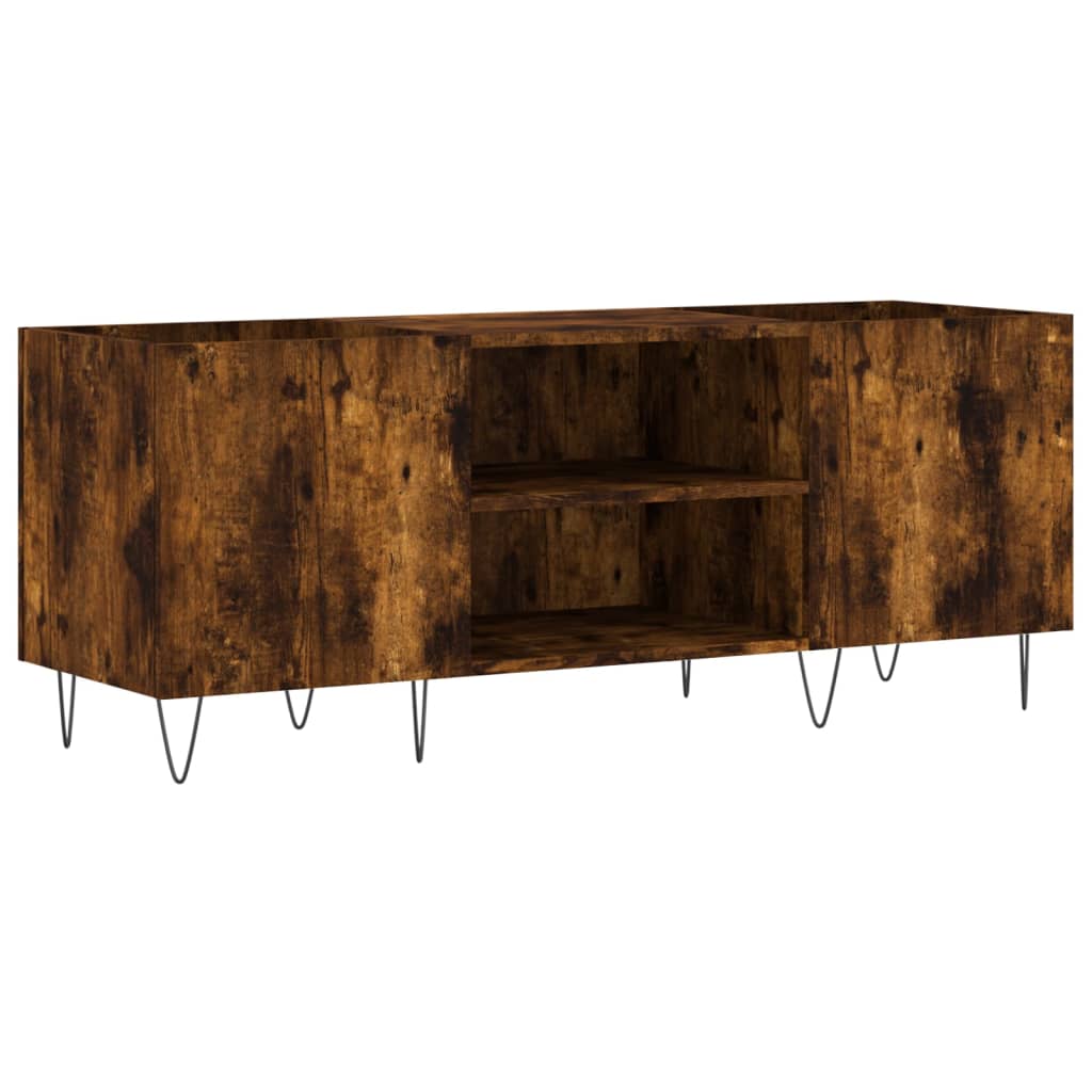 vidaXL Plattenschrank Räuchereiche 121x38x48 cm Holzwerkstoff