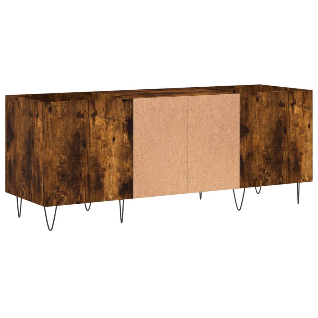 vidaXL Plattenschrank Räuchereiche 121x38x48 cm Holzwerkstoff