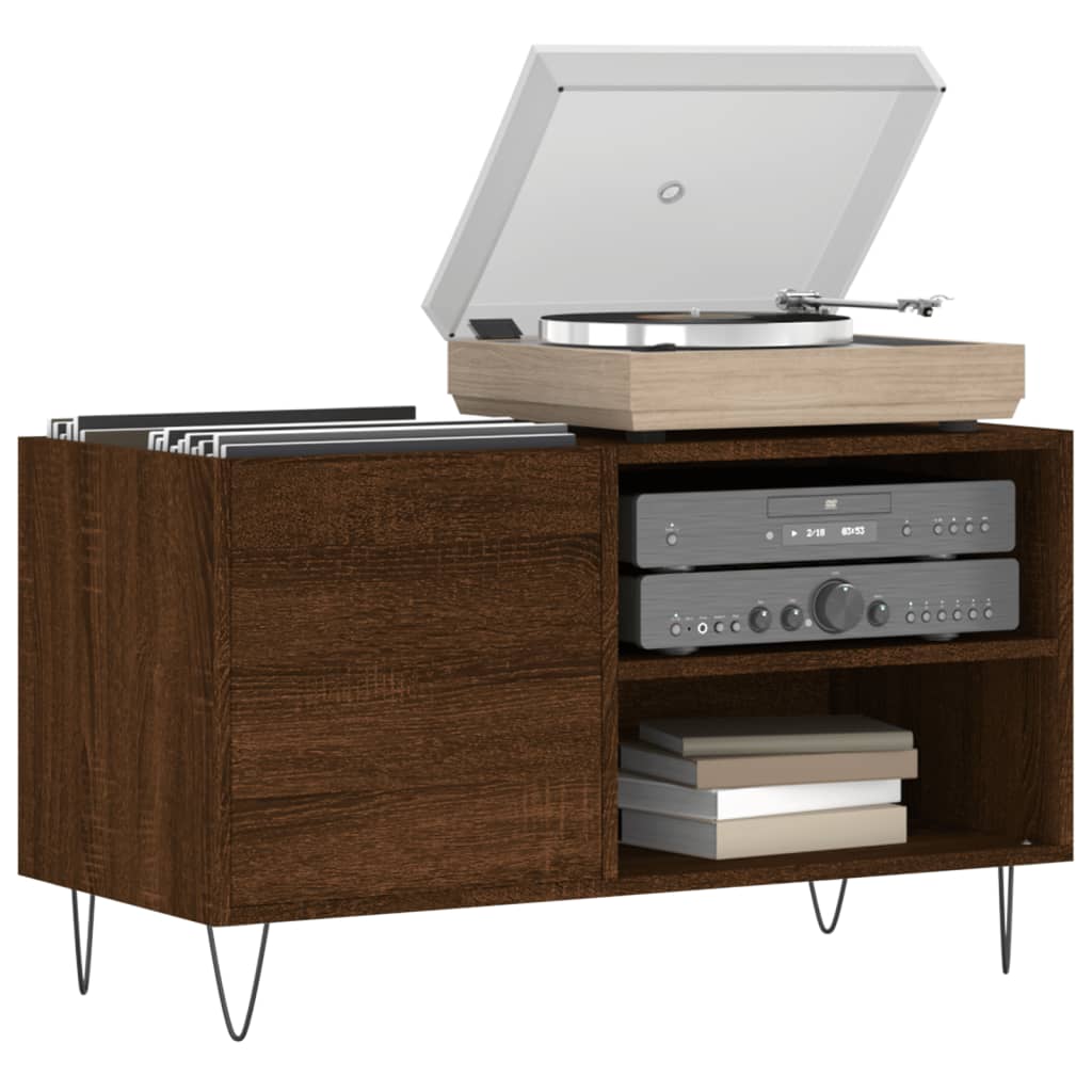 vidaXL Plattenschrank Braun Eichen-Optik 85x38x48 cm Holzwerkstoff