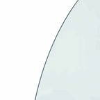 vidaXL Feuerstelle Glasplatte Transparent 800 x 500 mm Glas