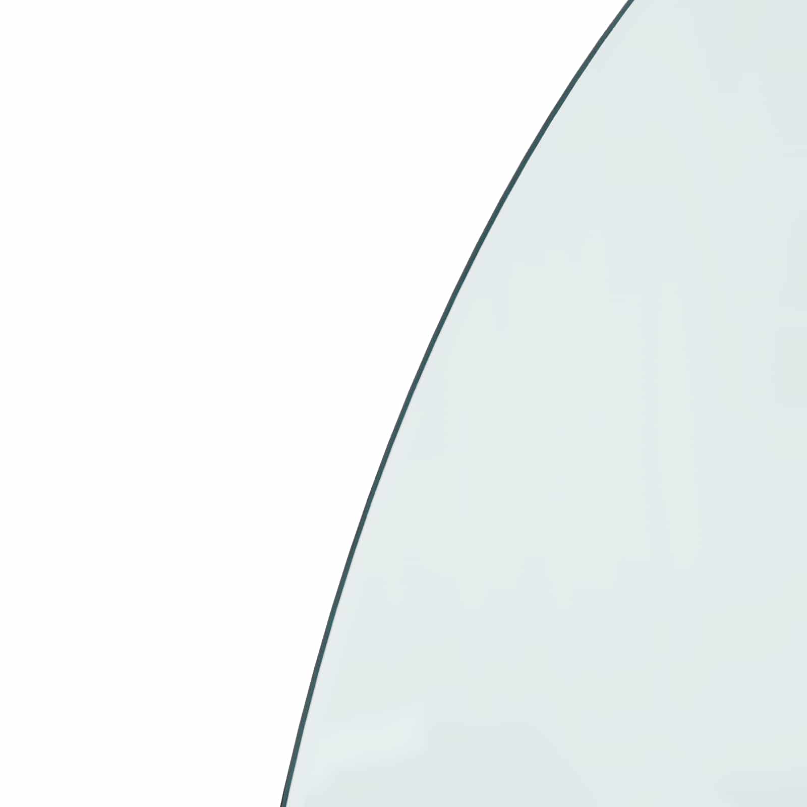 vidaXL Feuerstelle Glasplatte Transparent 800 x 500 mm Glas