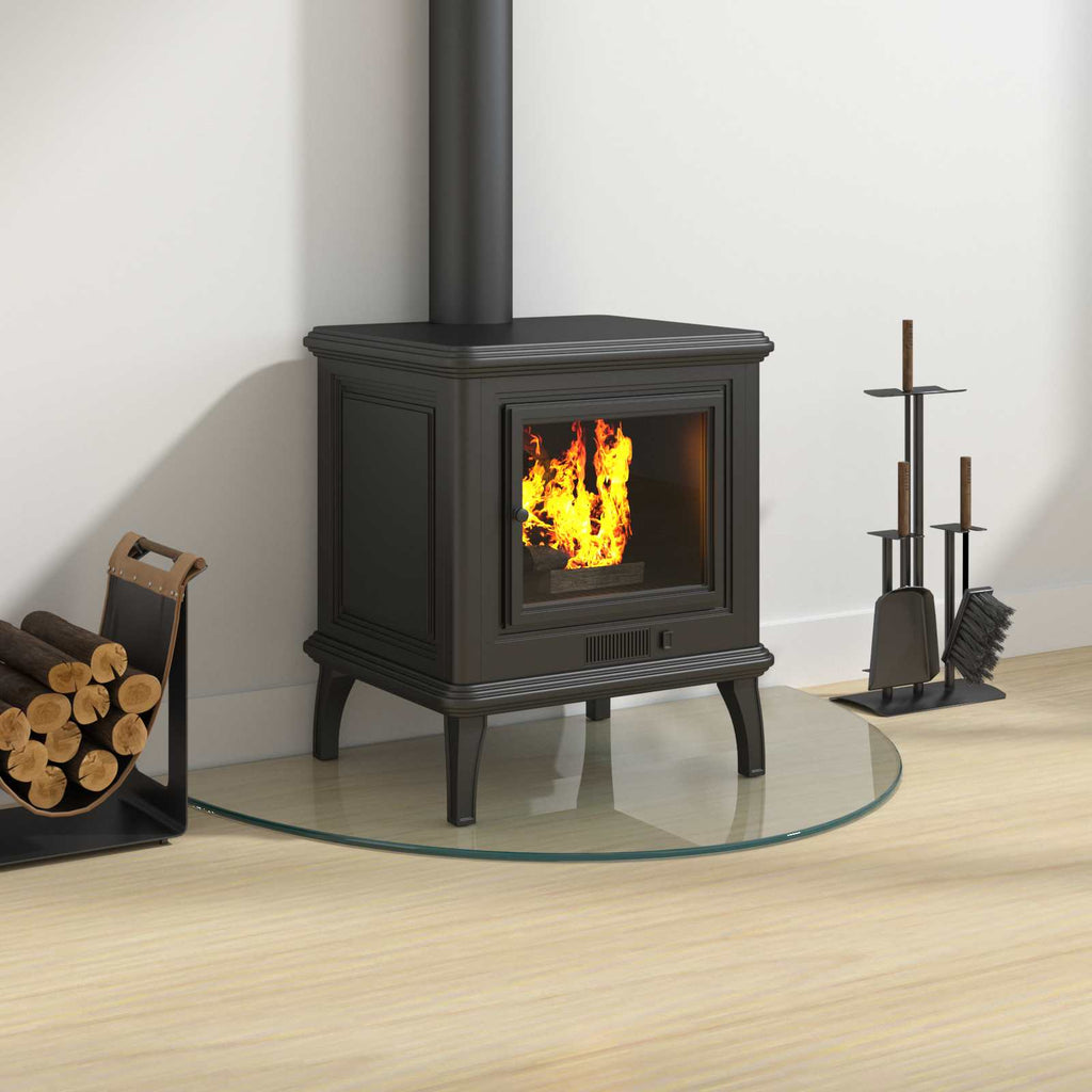 vidaXL Feuerstelle Glasplatte Transparent 800 x 500 mm Glas