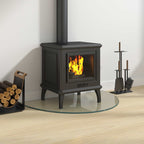 vidaXL Feuerstelle Glasplatte Transparent 800 x 500 mm Glas