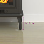 vidaXL Feuerstelle Glasplatte Transparent 800 x 500 mm Glas
