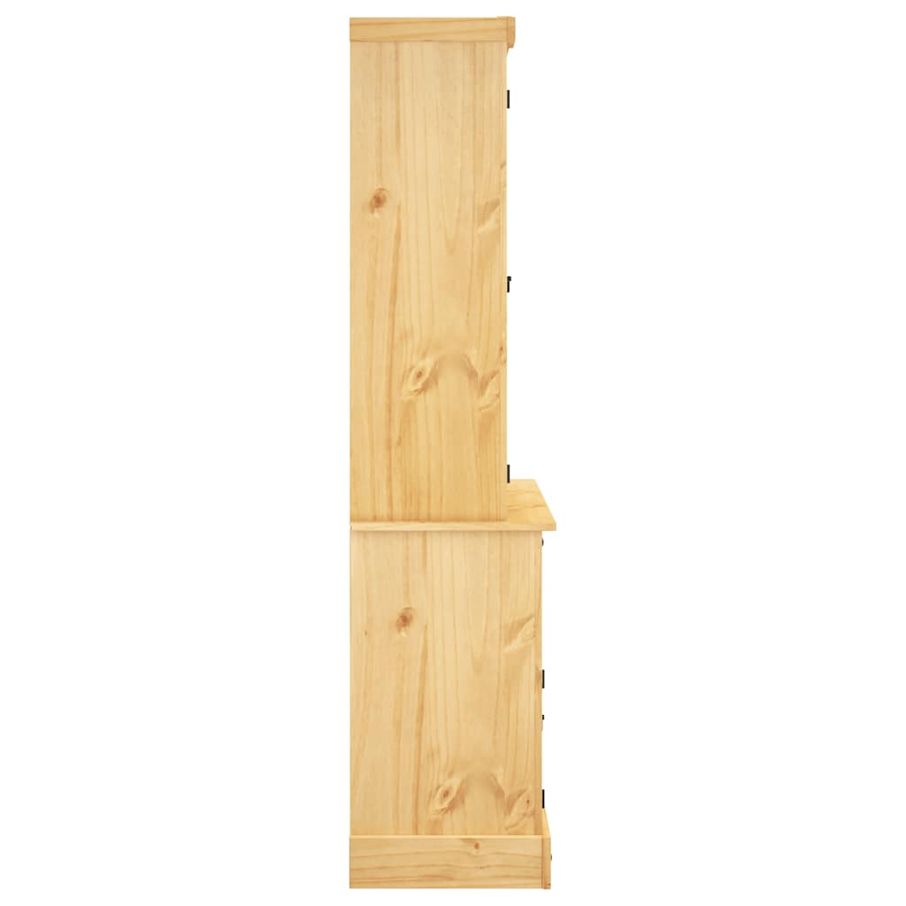 vidaXL Highboard Corona 112x43x196 cm Massivholz Mexikanische Kiefer