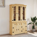 vidaXL Highboard Corona 112x43x196 cm Massivholz Mexikanische Kiefer