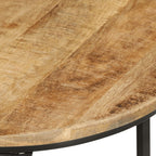 vidaXL Satztische 3 Stk. Raues Massivholz Mango