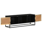 vidaXL TV-Schrank 110x30x40 cm Massivholz Mango und Eisen