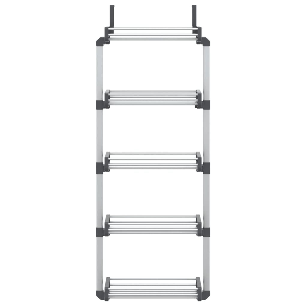 vidaXL Tür-Organizer mit 5 Ablagen 52x20x135 cm Aluminium
