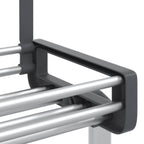 vidaXL Tür-Organizer mit 5 Ablagen 52x20x135 cm Aluminium