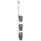 vidaXL Duschregal zum Hängen 30x15x(67-105) cm Aluminium