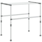 vidaXL Wäschetrockner 83x(50-55)x(40-85) cm Aluminium
