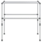 vidaXL Wäschetrockner 83x(50-55)x(40-85) cm Aluminium
